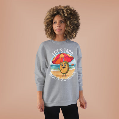 Sunny Taco Crewneck - Summer Vibes, Taco Lovers, Beach & Casual Style, Great Gift Sweatshirt- Leah Tecx Design