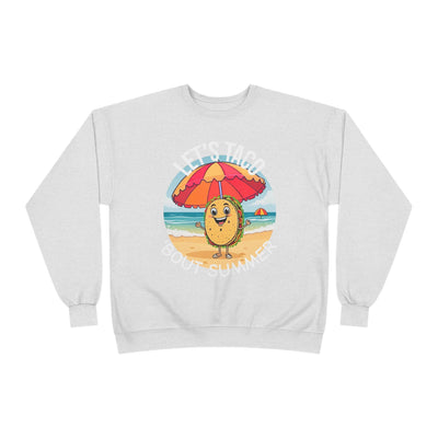 Sunny Taco Crewneck - Summer Vibes, Taco Lovers, Beach & Casual Style, Great Gift Sweatshirt- Leah Tecx Design