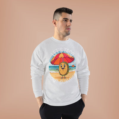 Sunny Taco Crewneck - Summer Vibes, Taco Lovers, Beach & Casual Style, Great Gift Sweatshirt- Leah Tecx Design