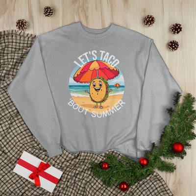 Sunny Taco Crewneck - Summer Vibes, Taco Lovers, Beach & Casual Style, Great Gift Sweatshirt- Leah Tecx Design