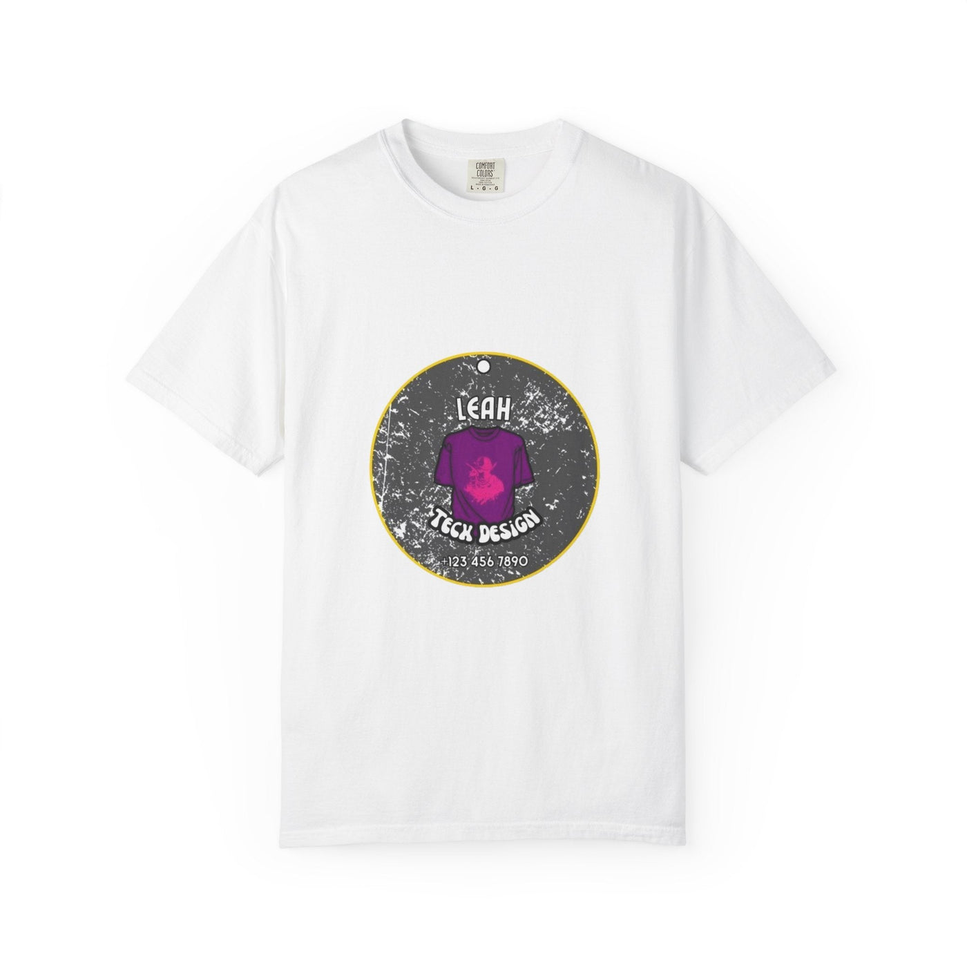 Cozy Custom Tee: The Ultimate Comfort Colors 1717 T-shirt - 100% Cotton, 58 Vibrant Options! T-Shirt- Leah Tecx Design