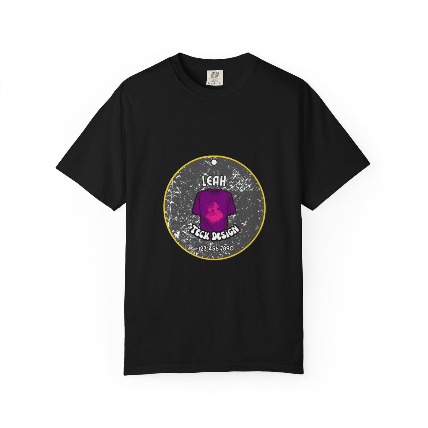 Cozy Custom Tee: The Ultimate Comfort Colors 1717 T-shirt - 100% Cotton, 58 Vibrant Options! T-Shirt- Leah Tecx Design