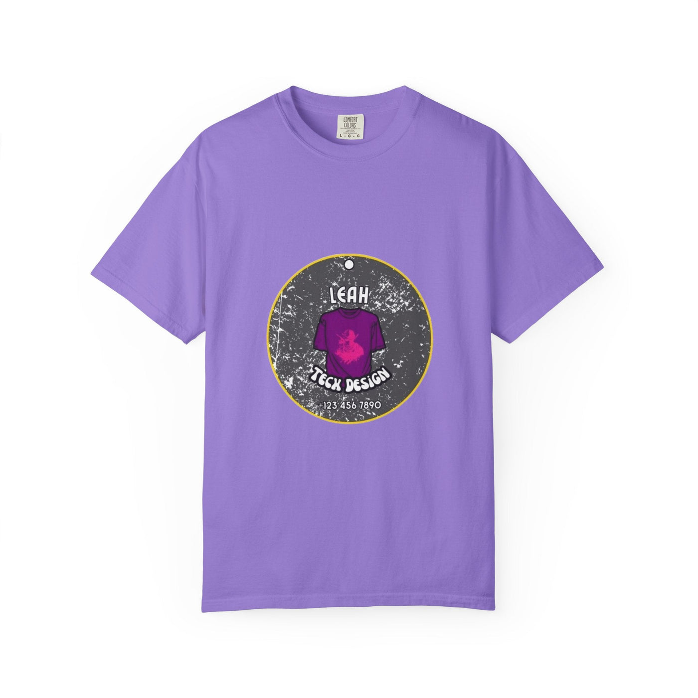 Cozy Custom Tee: The Ultimate Comfort Colors 1717 T-shirt - 100% Cotton, 58 Vibrant Options! T-Shirt- Leah Tecx Design