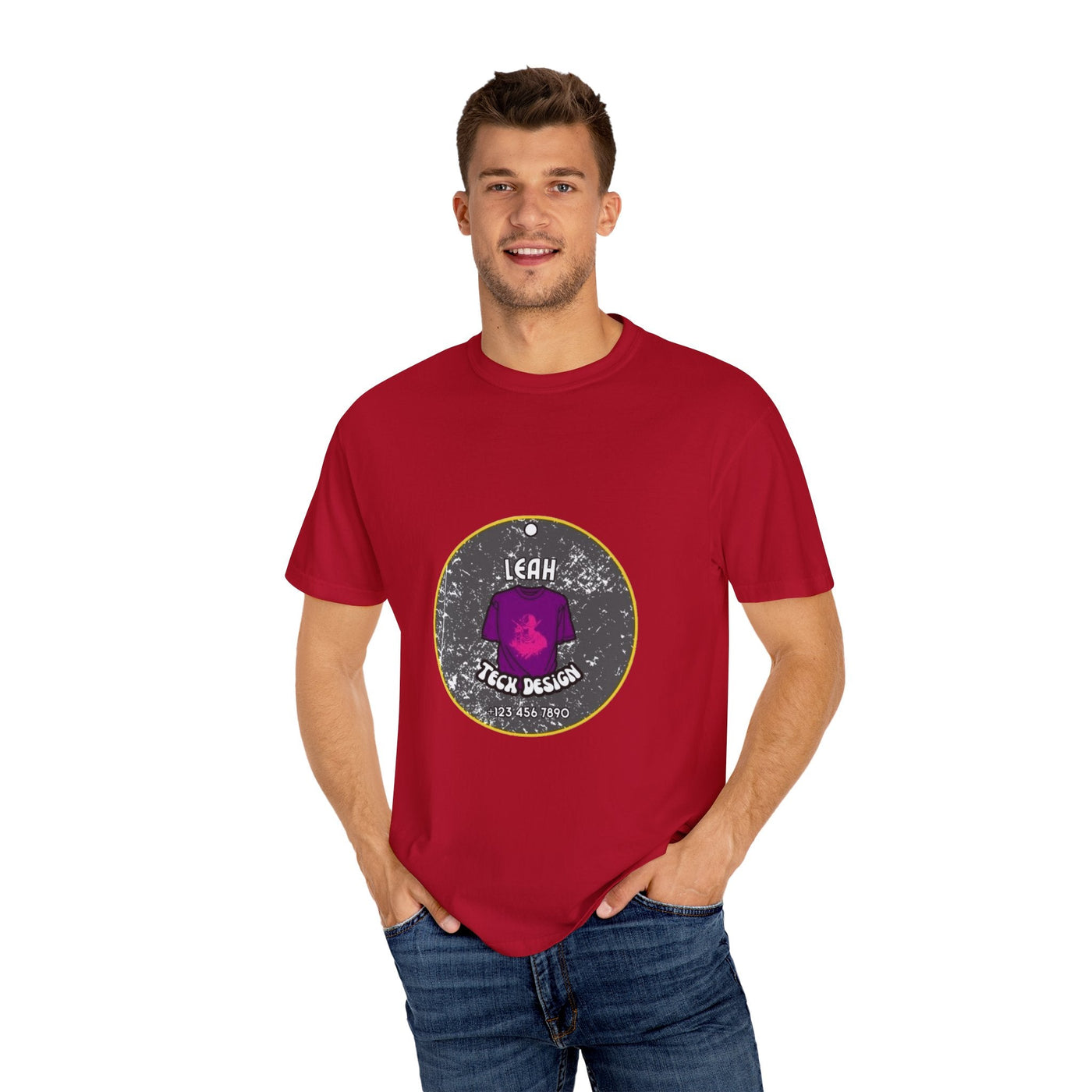 Cozy Custom Tee: The Ultimate Comfort Colors 1717 T-shirt - 100% Cotton, 58 Vibrant Options! T-Shirt- Leah Tecx Design