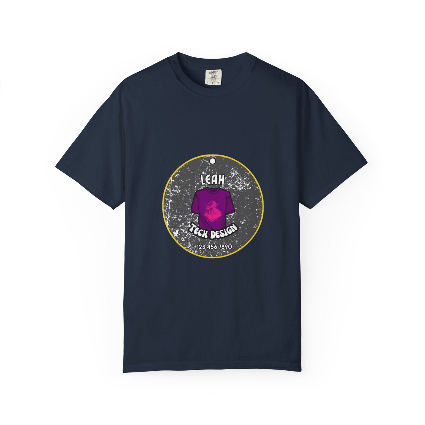 Cozy Custom Tee: The Ultimate Comfort Colors 1717 T-shirt - 100% Cotton, 58 Vibrant Options! T-Shirt- Leah Tecx Design