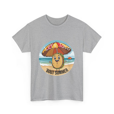 Let's Taco 'Bout It" Unisex Tee: Fun & Funny Quote Design T-Shirt- Leah Tecx Design