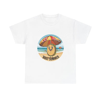 Let's Taco 'Bout It" Unisex Tee: Fun & Funny Quote Design T-Shirt- Leah Tecx Design