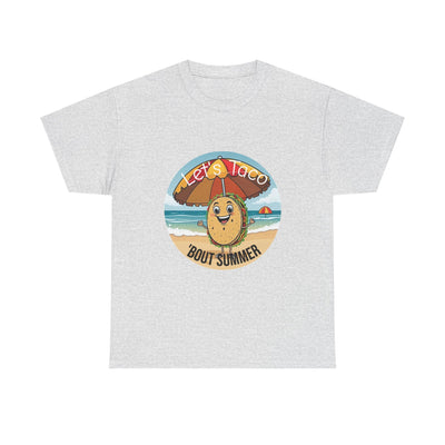 Let's Taco 'Bout It" Unisex Tee: Fun & Funny Quote Design T-Shirt- Leah Tecx Design