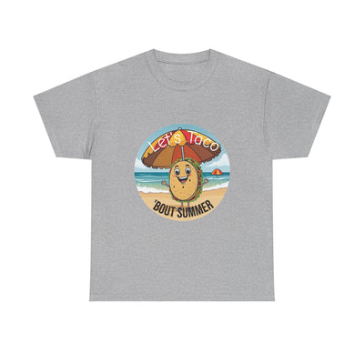 Let's Taco 'Bout It" Unisex Tee: Fun & Funny Quote Design T-Shirt- Leah Tecx Design