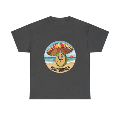 Let's Taco 'Bout It" Unisex Tee: Fun & Funny Quote Design T-Shirt- Leah Tecx Design