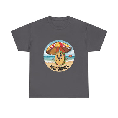 Let's Taco 'Bout It" Unisex Tee: Fun & Funny Quote Design T-Shirt- Leah Tecx Design