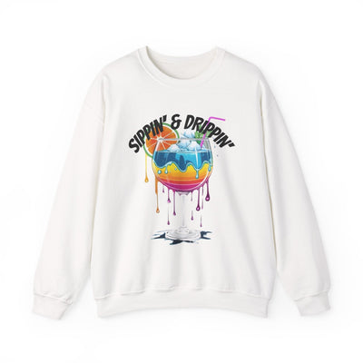 Vibrant Drink Inspired Sweatshirt - Summer Party Vibes Sweatshirt- Leah Tecx Design