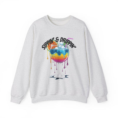 Vibrant Drink Inspired Sweatshirt - Summer Party Vibes Sweatshirt- Leah Tecx Design