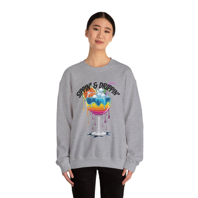 Vibrant Drink Inspired Sweatshirt - Summer Party Vibes Sweatshirt- Leah Tecx Design