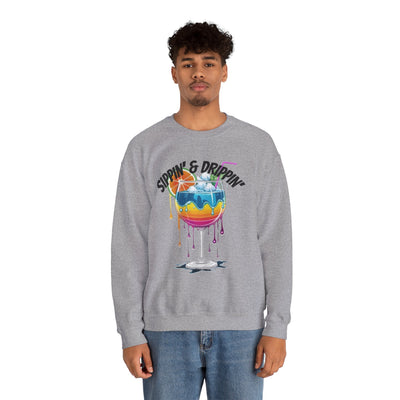 Vibrant Drink Inspired Sweatshirt - Summer Party Vibes Sweatshirt- Leah Tecx Design