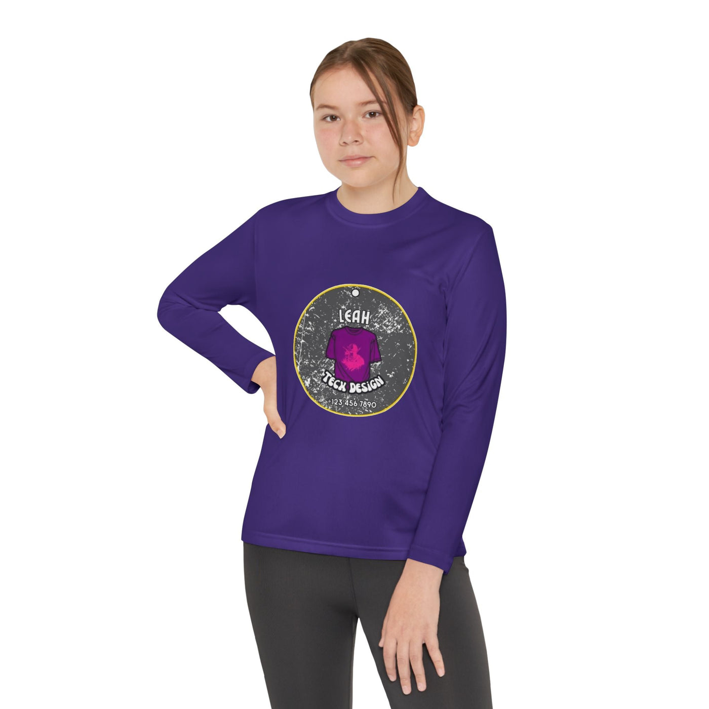 Sport-Tek PosiCharge Competitor Tee: Moisture-Wicking Polyester for Active Kids Kids clothes- Leah Tecx Design