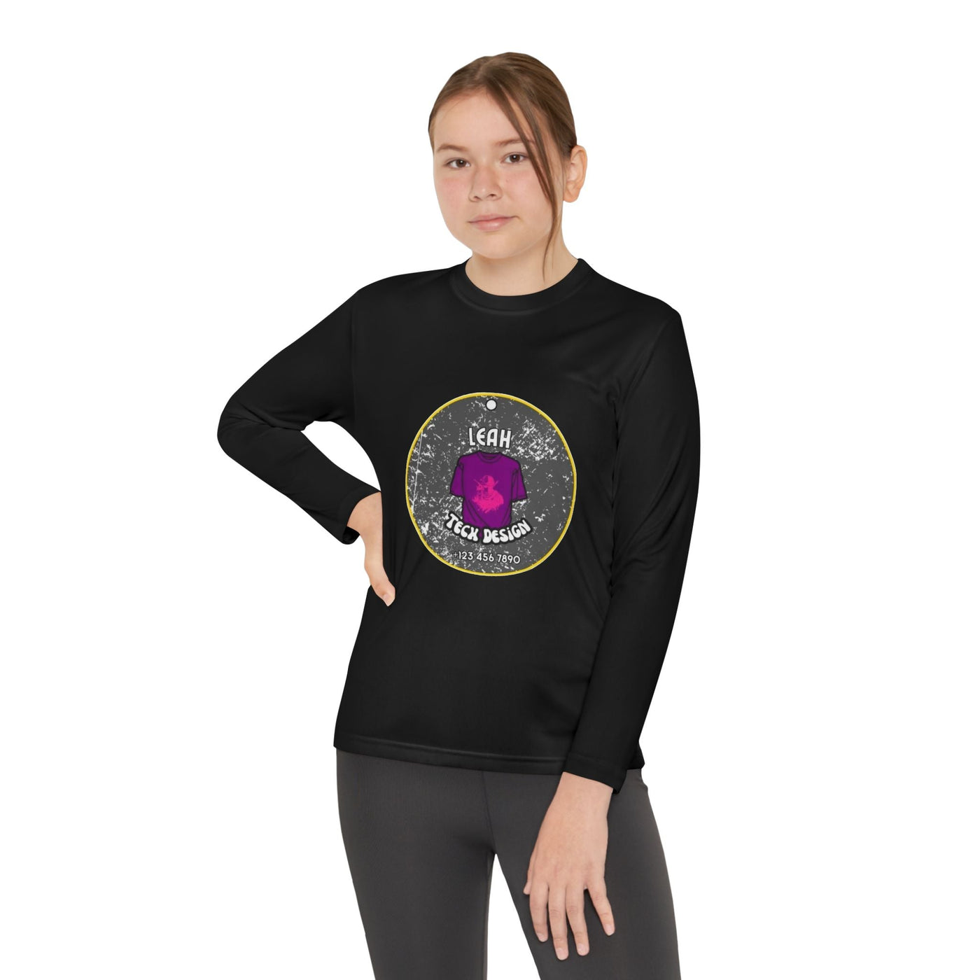 Sport-Tek PosiCharge Competitor Tee: Moisture-Wicking Polyester for Active Kids Kids clothes- Leah Tecx Design