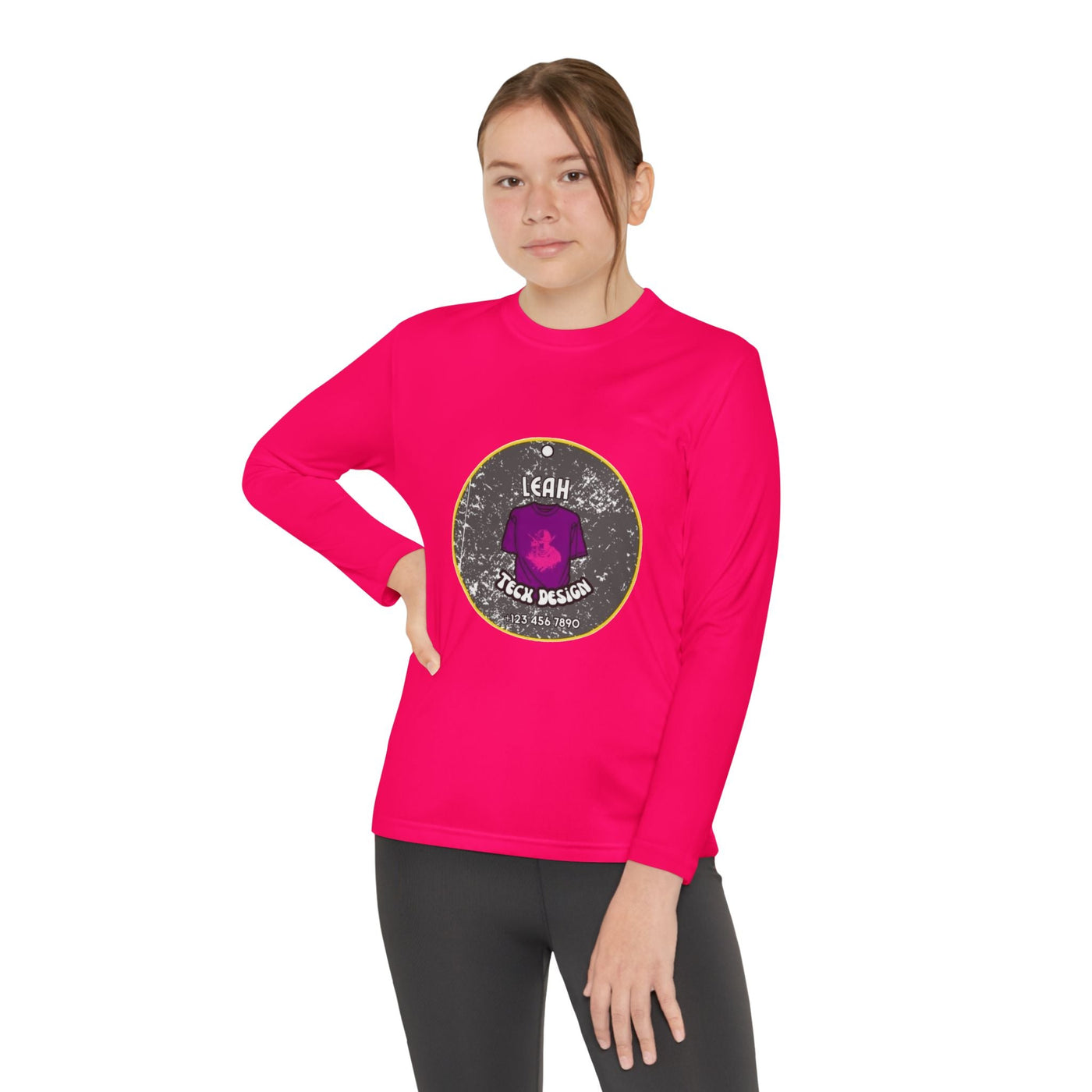 Sport-Tek PosiCharge Competitor Tee: Moisture-Wicking Polyester for Active Kids Kids clothes- Leah Tecx Design